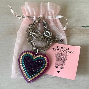 Tarina Tarantino Swarovski Crystal Heart Necklace